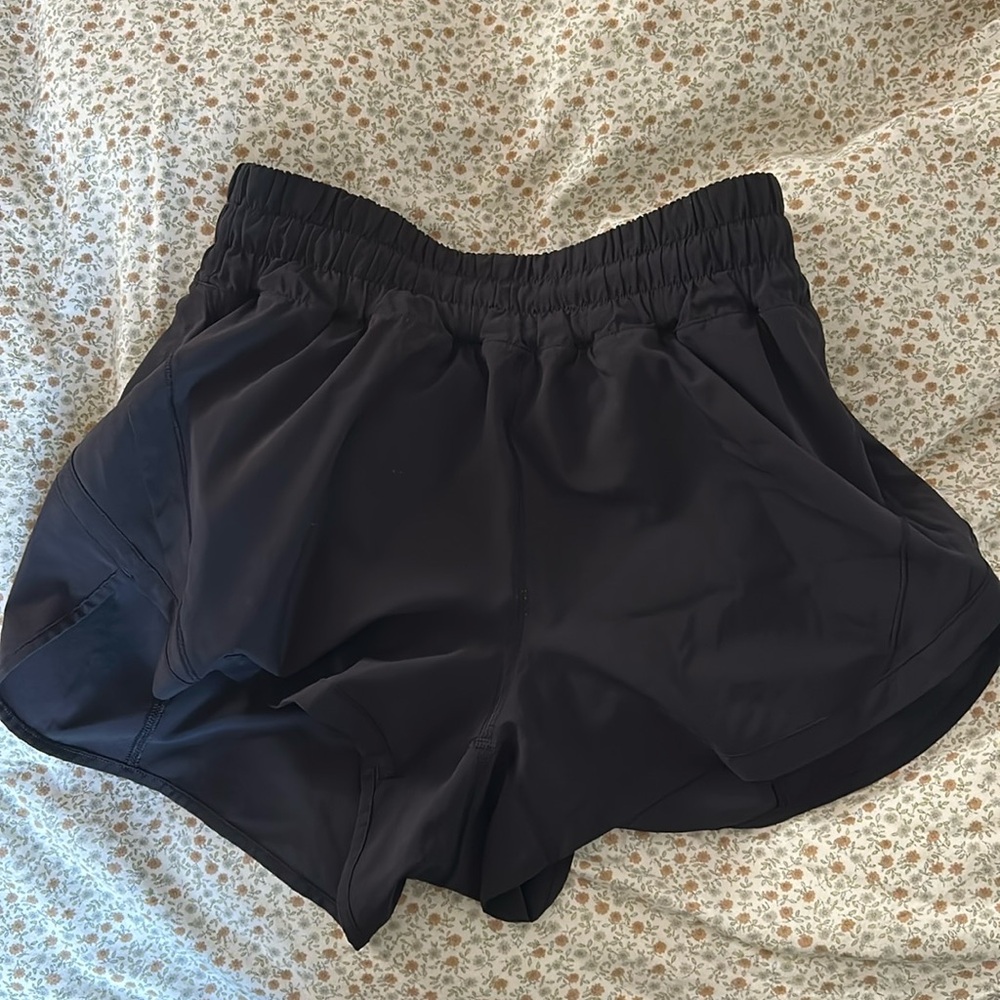 Lululemon Track That High Rise 3" Short Black 6